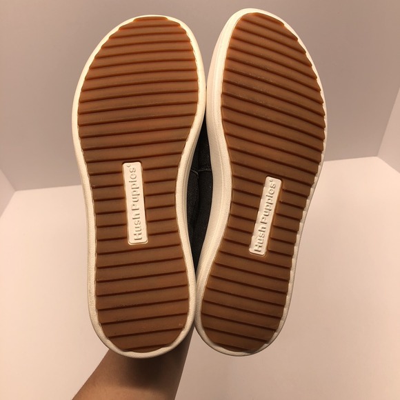 Hush Puppies Men Roadside Slip-On Canvas Black Loafer Shoes Sz 7 - Picture 8 of 12